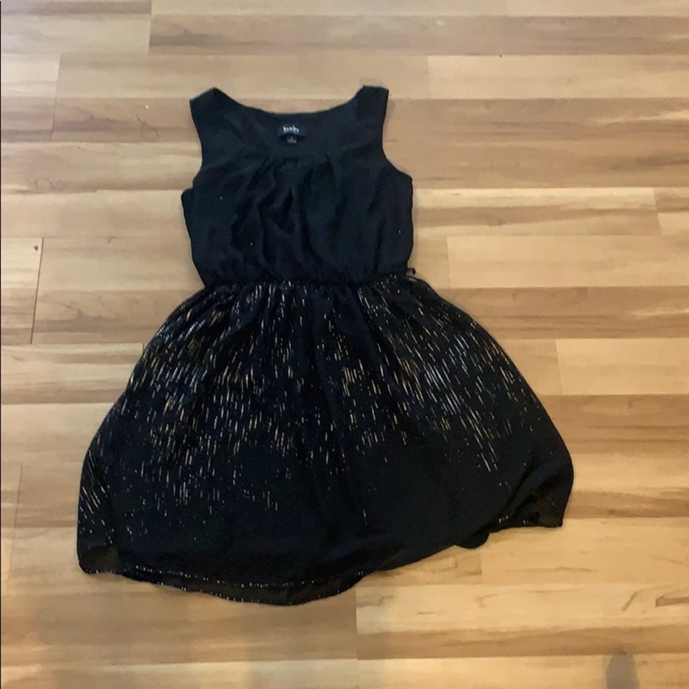 By & By black and gold dress.